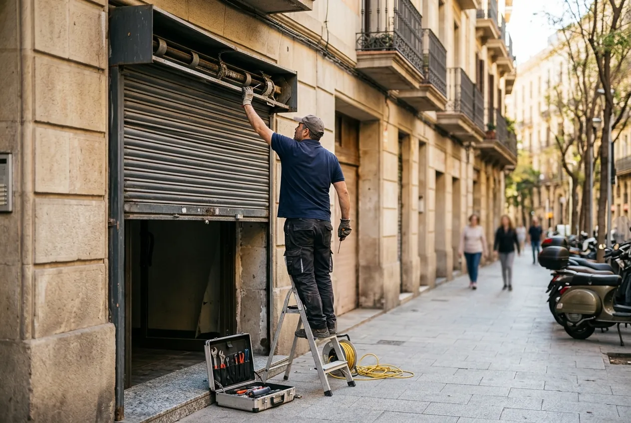 Instalación de persiana a medida en Barcelona